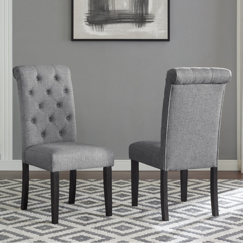 Charlton Home® Evelin Tufted Upholstered Parsons Dining Chair & Reviews